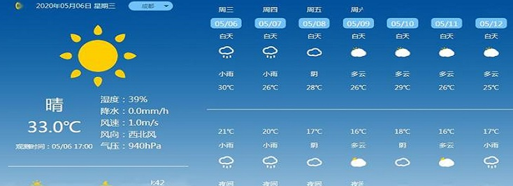 天气预报