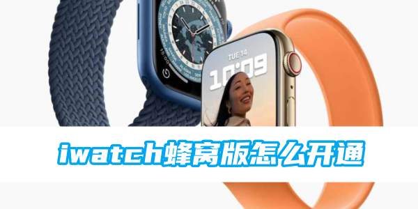 iwatch蜂窝版怎么开通[图1]