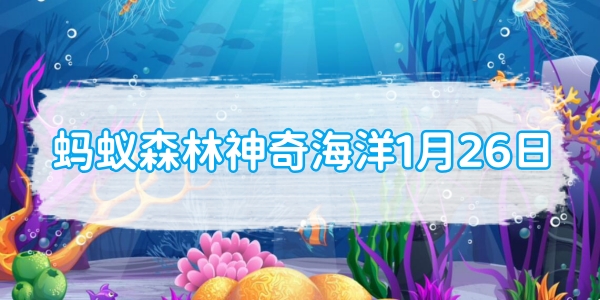 蚂蚁森林神奇海洋1月26日：哪种鸟被航海家誉为吉祥之鸟和导航之鸟[图1]