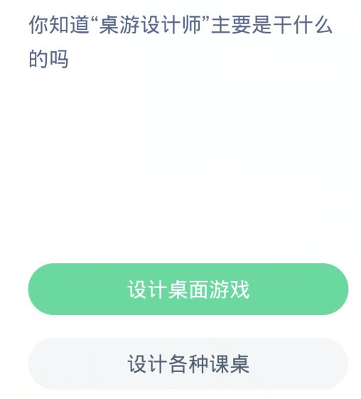 蚂蚁新村每日一题3.9：你知道桌游设计师主要是干什么的吗[图2]