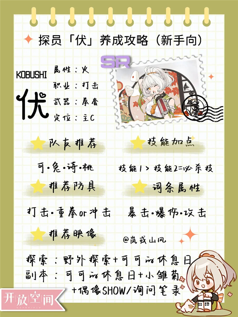 开放空间探员伏培养攻略指南[图5]