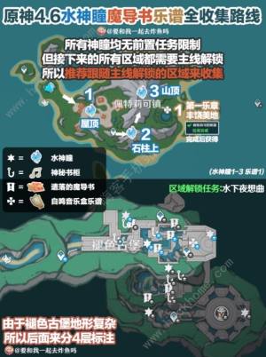 原神4.6水神瞳魔导书在哪 4.6版本乐谱收集路线一览[图1]