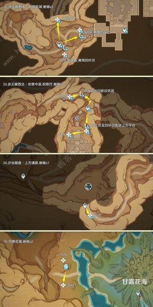 原神4.6蜥蜴尾巴采集地点 2024蜥蜴尾巴采集路线图示一览[图9]