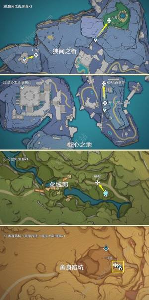 原神4.6蜥蜴尾巴采集地点 2024蜥蜴尾巴采集路线图示一览[图8]