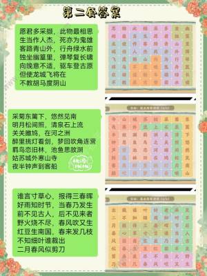 桃源深处有人家妙语诗才答案汇总 妙语诗才全六套答案一览[图2]