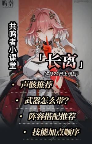 鸣潮长离培养攻略一图流 长离升级培养材料/武器/声骸/配队推荐[图1]