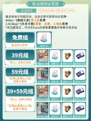 崩坏星穹铁道联动keep活动大全2024 仙舟系列运动挑战奖励一览[图2]