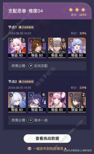 崩坏星穹铁道支配恶兽难度04怎么打 2.4末日幻影支配恶兽第四层满星打法攻略[图1]