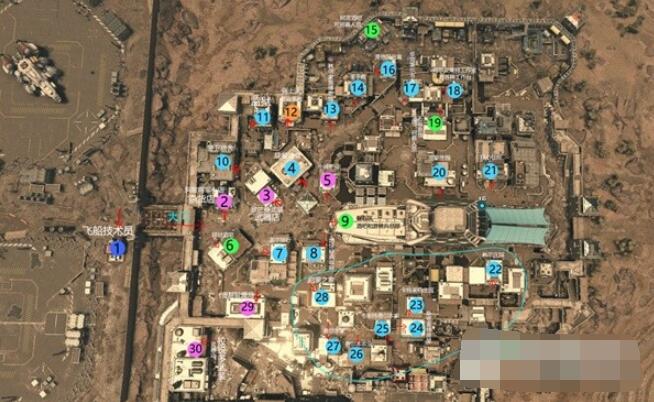 星空阿基拉城地图设施点位全览[图2]