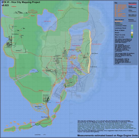 玩家根据泄露拼接《GTA6》地图：规模远超前作[图2]
