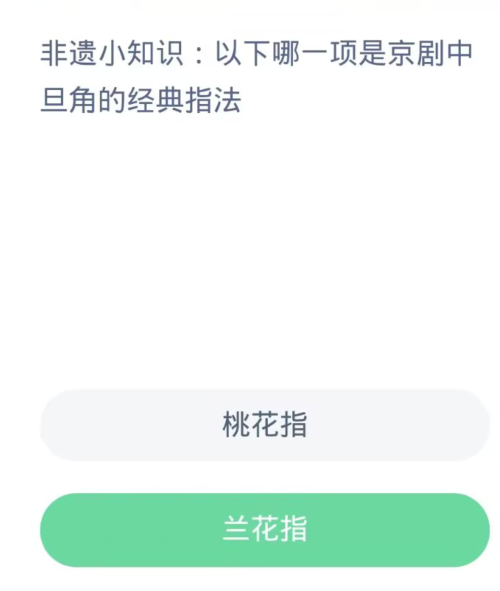 蚂蚁新村每日一题11.18：以下哪一项是京剧中旦角的经典指法[图2]