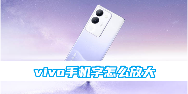 vivo手机字怎么放大[图1]